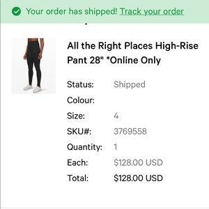 Lululemon All The Right Places compression leggings